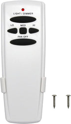 Fan-HD Ceiling Fan Remote Control Replacement for Hampton Bay Hunter, 303.9MHz Light Dimmer w/ 3-Speed, Replace for UC7078T CHQ7078T CHQ8BT7078T L3H2014FANHD L3H2010FANHD HD5(Remote Only)