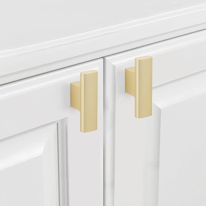 20 Pack Kitchen Cabinet Knobs Brushed Gold Cabinet Knobs Drawer Knobs Solid Kitchen Hardware