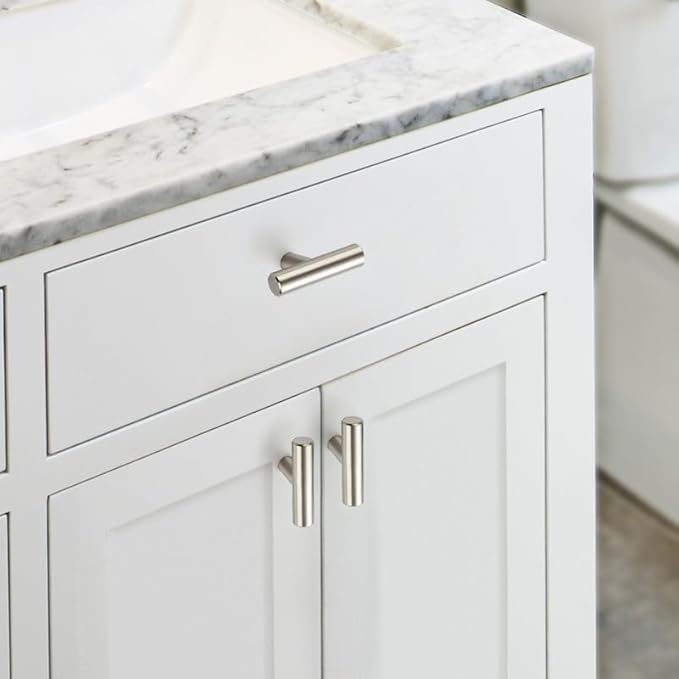 JOY DECOR 45 Pack Cabinet Knobs, Brushed Nickel Cabinet Handles, 2in Kitchen Cabient Knobs, Single Hole Drawer Knobs for Dresser Drawers