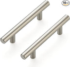 Ravinte 10 Pack 5'' Cabinet Pulls Brushed Nickel Stainless Steel Kitchen Drawer Pulls Cabinet Handles 3" Hole Center