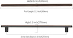 10 Pack 10 Inch(254mm) Kitchen Cabinet Handles Oil Rubbed Bronze Cabinet Pulls Kitchen Cabinet Hardware Drawer Pulls for Cupboard Wardrobe