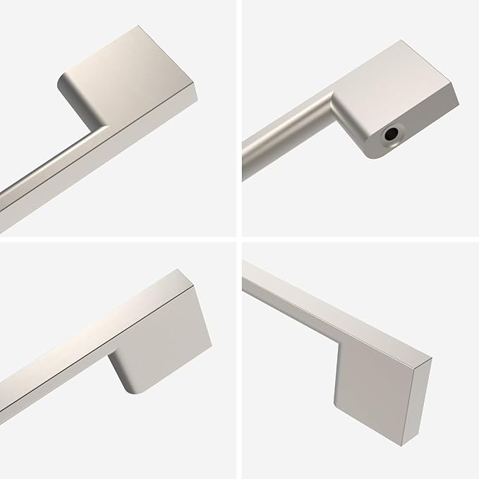 10 Pack Brushed Satin Nickel Cabinet Pulls 3.75 Inch Handles Hardware for Kitchen Cabinets Dresser Nickel Pulls
