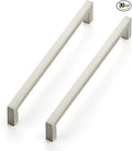 Ravinte 30 Pack Solid 6-1/4 Inch Center to Center Slim Square Bar Drawer Handles - Brushed Nickel Drawer Pulls - Kitchen Cabinet Hardware