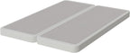 Nutan Inch Sturdy Box Spring for Mattress Support-Durable and Fully Assembled, Natural Wood Full, White, 4" Foundation
