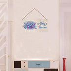 Personalized Signs Peacock Room Decor Custom Sign Nursery Girls Name Hanging Décor Kids Door Sign For Kids Room