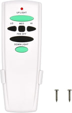 Replacement Remote for Hampton Bay Ceiling Fan Remote Control,with Up Down Light Control Dimmer 3-Speed, for UC7078T CHQ7078T UC7083T CHQ7083T L3H2010FANHD Fan-HD6UDL(Remote Only)