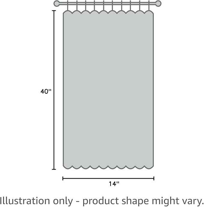 Aiyufeng 2 Panels Navy Blue Sheer Valance 14 Inches Long, Short Sheer Curtain Valances for Small Windows Semi Sheer Navy Valances for Kitchen Window, Dual Rod Pocket (Navy Blue, 40 by 14 Inches Long)