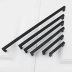 goldenwarm 100 Pack 3 Inch Black Cabinet Handles Matte Black Drawer Pulls Stainless Steel Cabinets Hardware Square Bar Modern for Kitchen Bathroom Cupboard