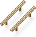 Ravinte 1 Pack 5 Inch Cabinet Pulls Champagne Bronze Stainless Steel Kitchen Drawer Pulls Cabinet Handles 5 InchLength, 3 Inch Hole Center