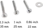 Joyhey 2 Pack 40 mm Diamond Shaped Glass Crystal Knobs with 3 Size Screws for Cabinet, Drawer, Cupboard, Dresser