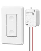 DEWENWILS Wireless Light Switch Kit - No Wiring, 15A High Power, No Wiring, 100FT RF Range, 3 Way Remote Control Wall Switches for Lamps, Ceiling Lights, Fans, 1 Transmitter+1 Receiver