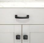 10 Pack Matte Black Cabinet Pulls 3 Inch(76mm) Kitchen Cabinet Handles Solid Zinc Alloy Cabinet Hardware Drawer Pulls
