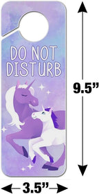 GRAPHICS & MORE Magical Mom Unicorn and Baby Plastic Door Knob Hanger Sign