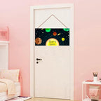 Personalized Sign Stars Planet Themed Bedroom Decor Fantasy Astronaut Sign Outer Space Decor for Kids Room Nursery Wall Decorations Stuff For Little Man Cave Boys Room