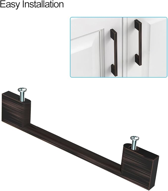 10 Pack Oil Rubbed Bronze Cabinet Pulls 6.25 Inch Cabinet Handles Kitchen Cabinet Hardware Kitchen Handles for Cabinets Bronze Dresser Pulls Drawer Handle