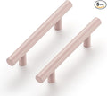 Ravinte 6 Pack | 5 Inch Cabinet Pulls Pink Stainless Steel Kitchen Drawer Pulls Cabinet Handles 5 InchLength, 3 Inch Hole Center