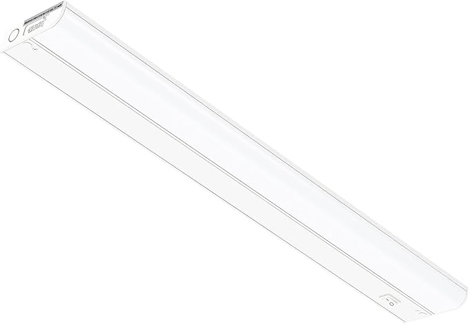 GETINLIGHT 24-inch Hardwired Only LED Under Cabinet Lighting, Soft White(3000K), Dimmable, Matte White Finished, ETL Listed, IN-0201-13-WH