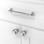 10 Pack Brushed Satin Nickel Cabinet Pulls 5 Inch(128mm) Kitchen Cabinet Handles Solid Zinc Alloy Cabinet Hardware Drawer Pulls