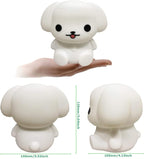 Night Light Kids with Cute Dog Design Baby Children's Room LED Bedside Lamp with Changeable RGB Colors Rechargeable Night Light Compatible with Touch-Control & Remote Control - Dog