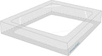 Box Spring Cover Full Size, Alternates for Bed Skirt, Smooth and Elastic Woven Material Wrap Around 4 Sides of The Box Spring, Wrinkle & Fading Resistant, Washable, Dustproof, Black
