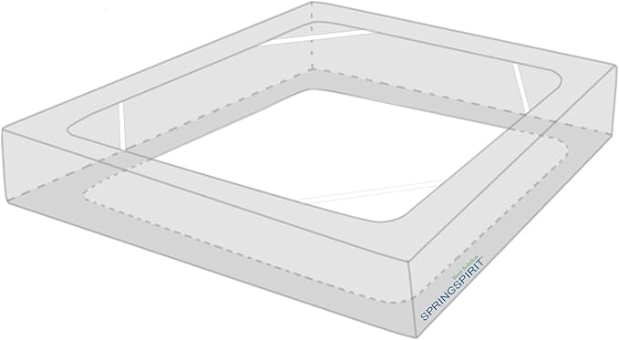 Box Spring Cover King Size, Alternates for Bed Skirt, Smooth and Elastic Woven Material Wrap Around 4 Sides of The Box Spring, Wrinkle & Fading Resistant, Washable, Dustproof, Grey