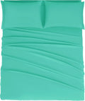 Mejoroom California King Size Sheet Set - Soft Microfiber Bed Sheets,Deep Pocket Fitted Sheet, Breathable, Wrinkle & Fade Resistant - 4 Piece (California King, Mint)