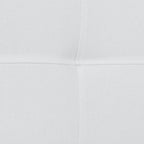 Flash Furniture Bedford Box Stitch Tufted Upholstered Twin Size Headboard in White Fabric
