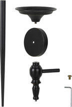 Wall Sconce Candle Holder Set of 2, Large Black Scepter Design Metal Wall Candle Holder, Home Wall Decoration for Living Room, Bathroom, Dining Room