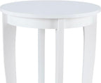 Convenience Concepts American Heritage Round End Table, White