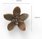 Flower Cabinet Knobs, Antique Brass, 8 Pack, Zinc Alloy Decorative Hardware for Decorative Handles for Furniture, Vanity, Kitchen,Closet, Bathroom – Unique Antique Pull