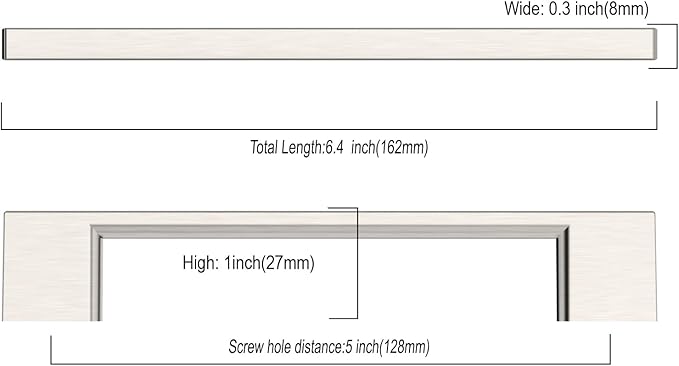 Asidrama 10 Pack 5 Inch(128mm) Brushed Satin Nickel Kitchen Cabinet Handles, Cabinet Pulls Kitchen Cabinet Hardware for Cupboard Drawer Pulls