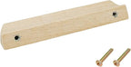 2Pcs Unfinished Wood Solid Furniture Pulls Handles,Unfinished Unpainted Paintable Wooden Handles Cupboard Closet Drawer Handle Pull,Length 4.84",Hole Dis.3.78"