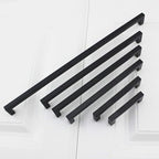 goldenwarm 150 Pack 6-1/4 Inch Black Cabinet Handles Matte Black Drawer Pulls Stainless Steel Cabinets Hardware Square Bar Modern for Kitchen Bathroom Cupboard
