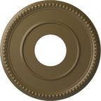 Ekena Millwork CM12BRMMF 12 1/2"OD X 3 7/8"ID X 3/4"P Bradford Ceiling Medallion Fits Canopies Up to 6 5/8", Mississippi Mud