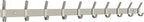 Coat Rack Wall Mount – Brushed Nickel 30 Inch Stainless Steel Hook Rail with 10 Heavy Duty Double Coat Hooks – Wall Mounted Coat Hanger for Entryway, Bathroom, Bedroom, Towel, Hat Organizer