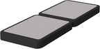 Nutan Inch Sturdy Box Spring for Mattress Support-Durable and Fully Assembled, Natural Wood Twin, Gray, 4" Foundation