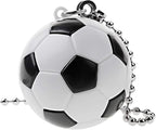 Ceiling Fan Pull Chain 12 inch Pull Chain Extension Fan Chain Extender Ceiling Fan Pulls Ornament with Ball Fan Chain Connector for Lighting Fans, 2 PACK (SOCCER BALL)