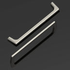 Amerdeco 10 Pack Brushed Satin Nickel Cabinet Pulls 6.3 Inch(160MM) Hole Centers Kitchen Cabinet Handles Hardware Kitchen Handles for Cabinets Cupboard Handles Drawer Pulls ZH0041