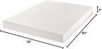 Best Price Mattres 6 inch Twin Mattress XL Long, Bed-In-A-Box, Green Tea Memory Foam,White