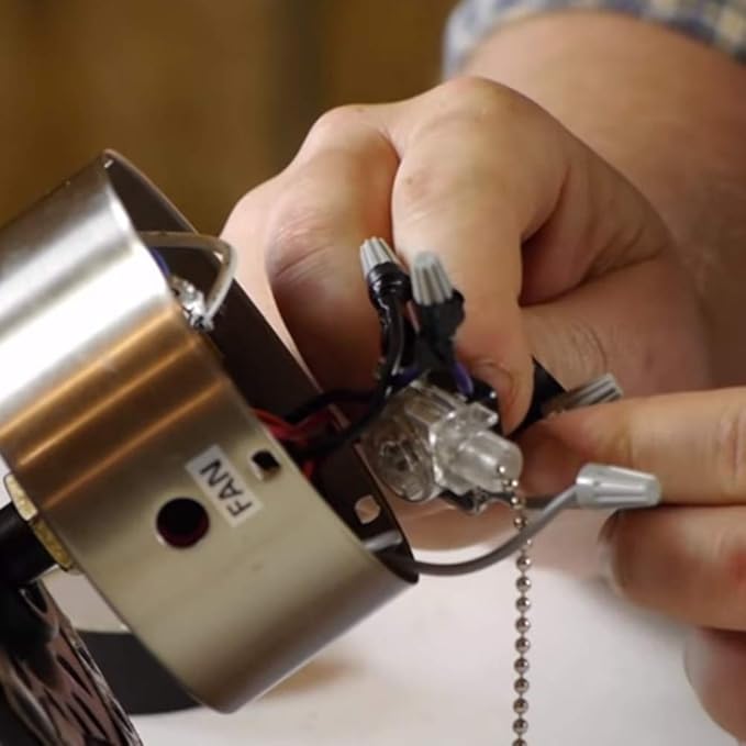 Pull Chain Switch Zing Ear ZE-109 Ceiling Fan Switch Ceiling Fan Light Lamp Replacement 2 Pack Bronze