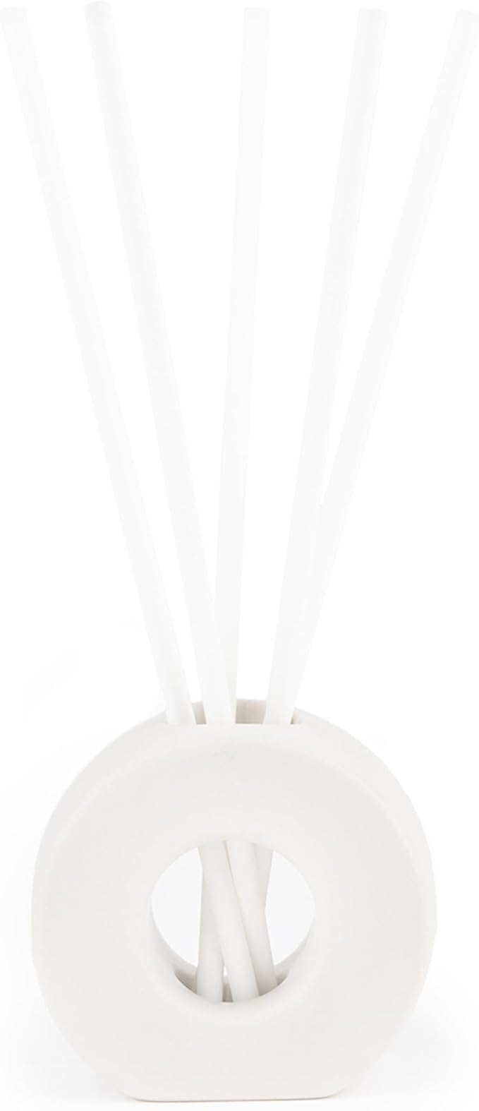 ScentAir Infused Liquidless Reeds | Includes 25 Flameless Reeds and 1 Decorative Vase, White | Essential Oil Aroma Diffuser Sticks | Fresh Spa Scents | Amazon Exclusive | Pure Linen