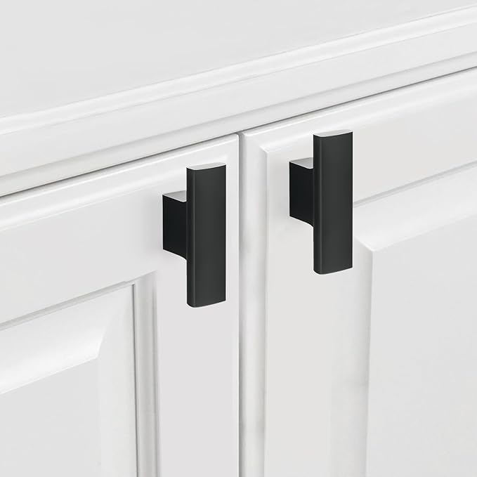 20 Pack Kitchen Cabinet Knobs Matte Black Cabinet Knobs Black Drawer Knobs Solid Kitchen Hardware