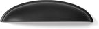 khtumeware 10 Pack 5" Drawer Pulls Matte Black Cabinet Cup Pulls Kitchen Hardware Cabinet Handles Drawer Handles Knobs 5 inch Hole Center