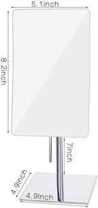 Mirror Image 82243 Minimalist Rectangular Vanity Mirror, 3X Magnification, Chrome