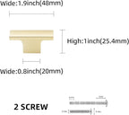 20 Pack Kitchen Cabinet Knobs Brushed Gold Cabinet Knobs Drawer Knobs Solid Kitchen Hardware