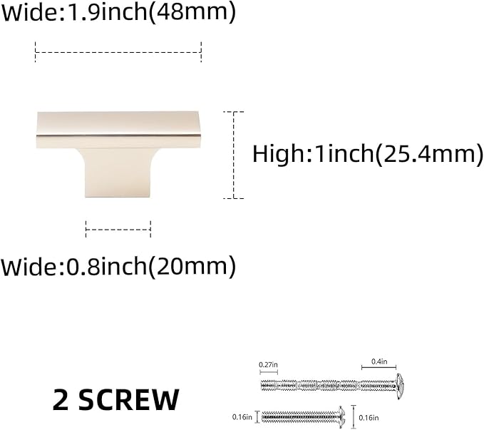10 Pack Kitchen Cabinet Knobs Champagne Bronze Cabinet Knobs Gold Drawer Knobs Solid Kitchen Hardware