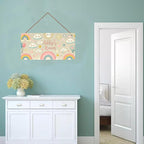 Personalized Sign Rainbow Sun Cloud Wall Decor Beautiful Decoration for Home Kitchen Bar Garage Vintage Retro Poster Plaque Decor for Kids Room Nursery Wall Decorations Stuff