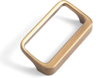 Goo-Ki Champagne Bronze Cabinet Pulls with Hole Center 2.5''(64MM),Modern Zinc Alloy Finger Pulls for Drawer,Wardrobe,Cupboard,6 Pack