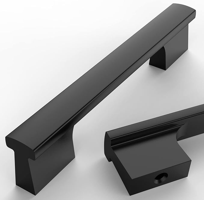 Asidrama 20 Pack 3.75 Inch(96mm) Matte Black Kitchen Cabinet Handles, Cabinet Pulls Kitchen Cabinet Hardware for Cupboard Drawer Pulls