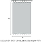 MYSKY HOME 45 Inches Kitchen Curtains Small Window Curtains for Bathroom Cafe Bedroom Pink Pom Pom White Sheer Curtains for Nursery Room Rod Pocket 2 Pieces Drapes 52 x 45 inch Length